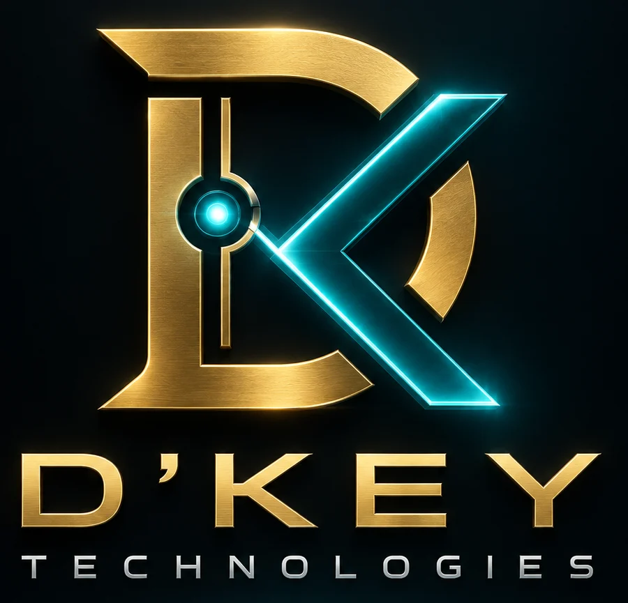 D’Key Technologies gold and teal brand mark